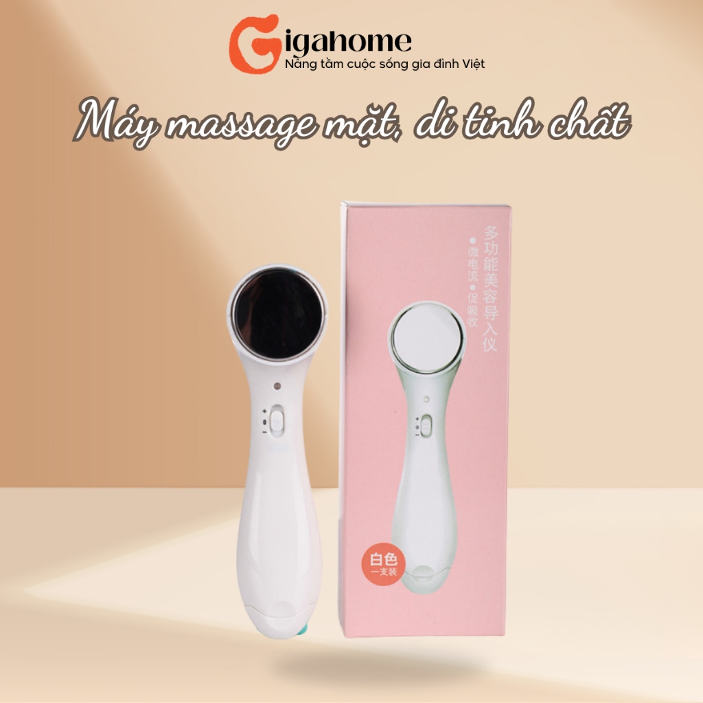 Máy Massage Mặt GIGAHOMEVN Di Tinh Chất Bằng Ion Đưa Dưỡng Chất Sâu Vào Da 2332