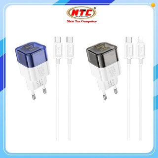 Bộ cốc và cáp sạc hoco c125a cổng typec to typec / type to ln pd 20w - nhất tín computer