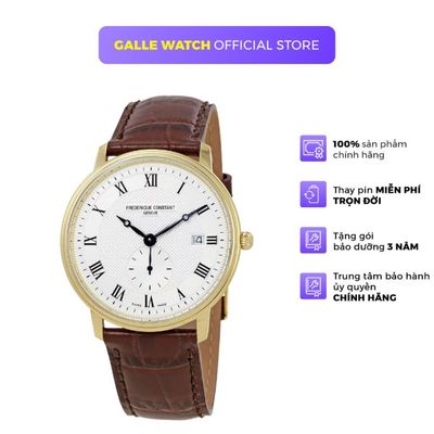 Đồng hồ nam Frederique Constant FC-245M5S5 kính Sapphire cao cấp, thanh lịch, dây da đeo tay chính hãng