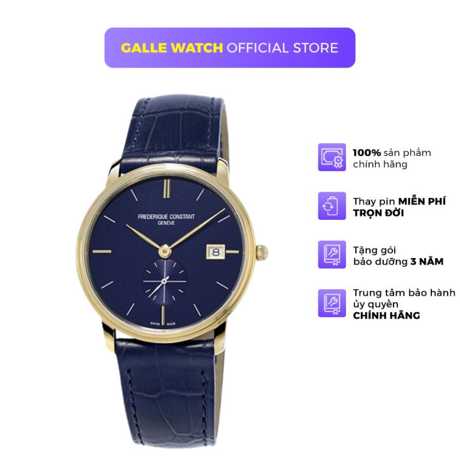 Đồng hồ nam Frederique Constant FC-245N4S5 dây da đeo tay cao cấp, chịu nước 3ATM, phong cách thanh 