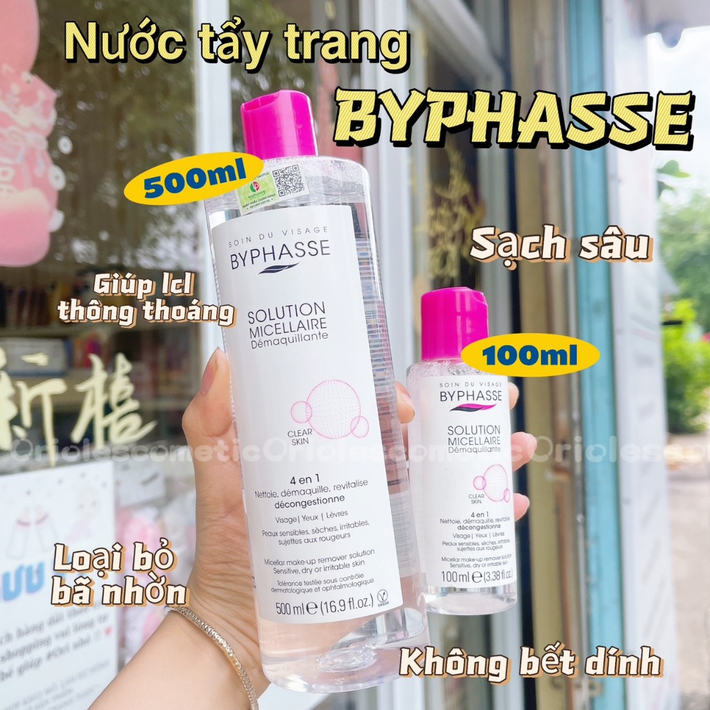 Nước Tẩy Trang Byphasse Solution Micerallaire Make up Face Remover Solution 500ml - Pháp