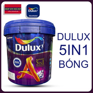 5 Lít sơn nước nội thất Siêu cao cấp Dulux 5in1 Bề mặt bóng