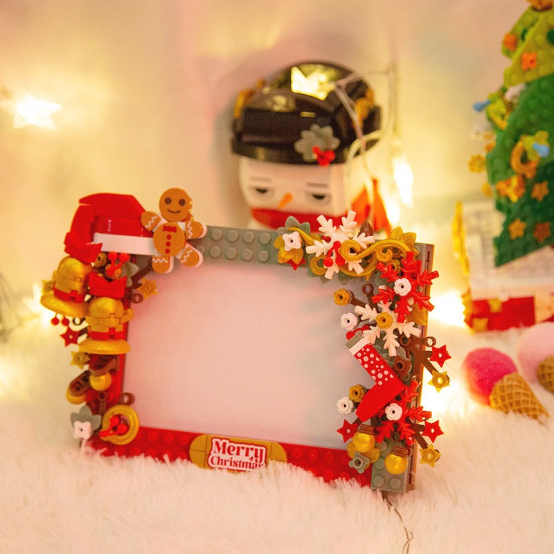 Đồ Chơi Lắp Ráp Kiểu Lego Mô Hình Khung Ảnh Noel Jingle Bells Trang Trí Lễ Giáng Sinh Merry Christmas JaKi No.JK5107