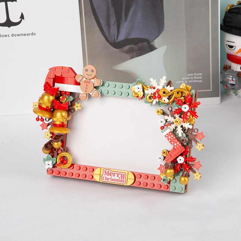 Đồ Chơi Lắp Ráp Kiểu Lego Mô Hình Khung Ảnh Noel Jingle Bells Trang Trí Lễ Giáng Sinh Merry Christmas JaKi No.JK5107