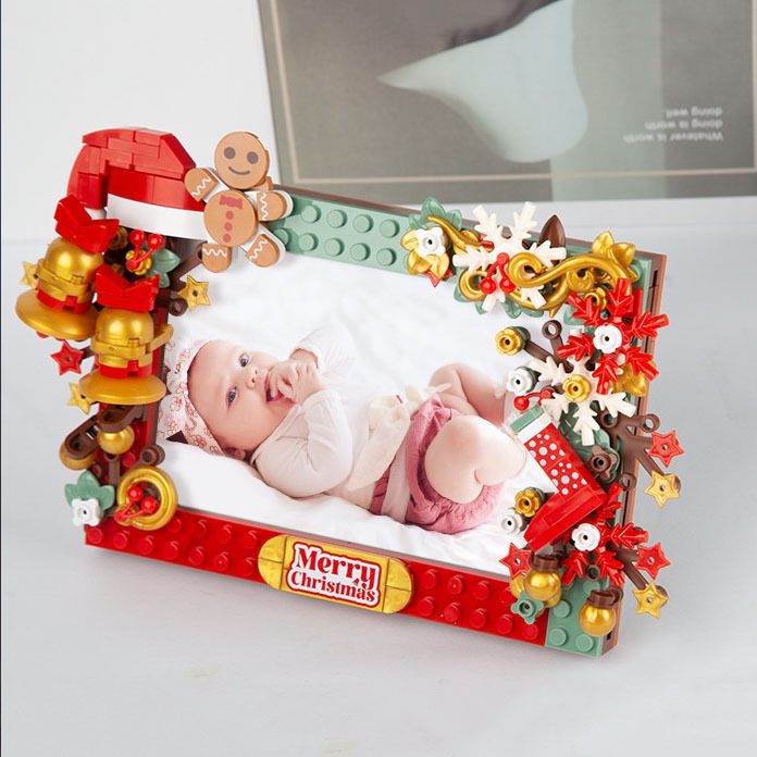 Đồ Chơi Lắp Ráp Kiểu Lego Mô Hình Khung Ảnh Noel Jingle Bells Trang Trí Lễ Giáng Sinh Merry Christmas JaKi No.JK5107