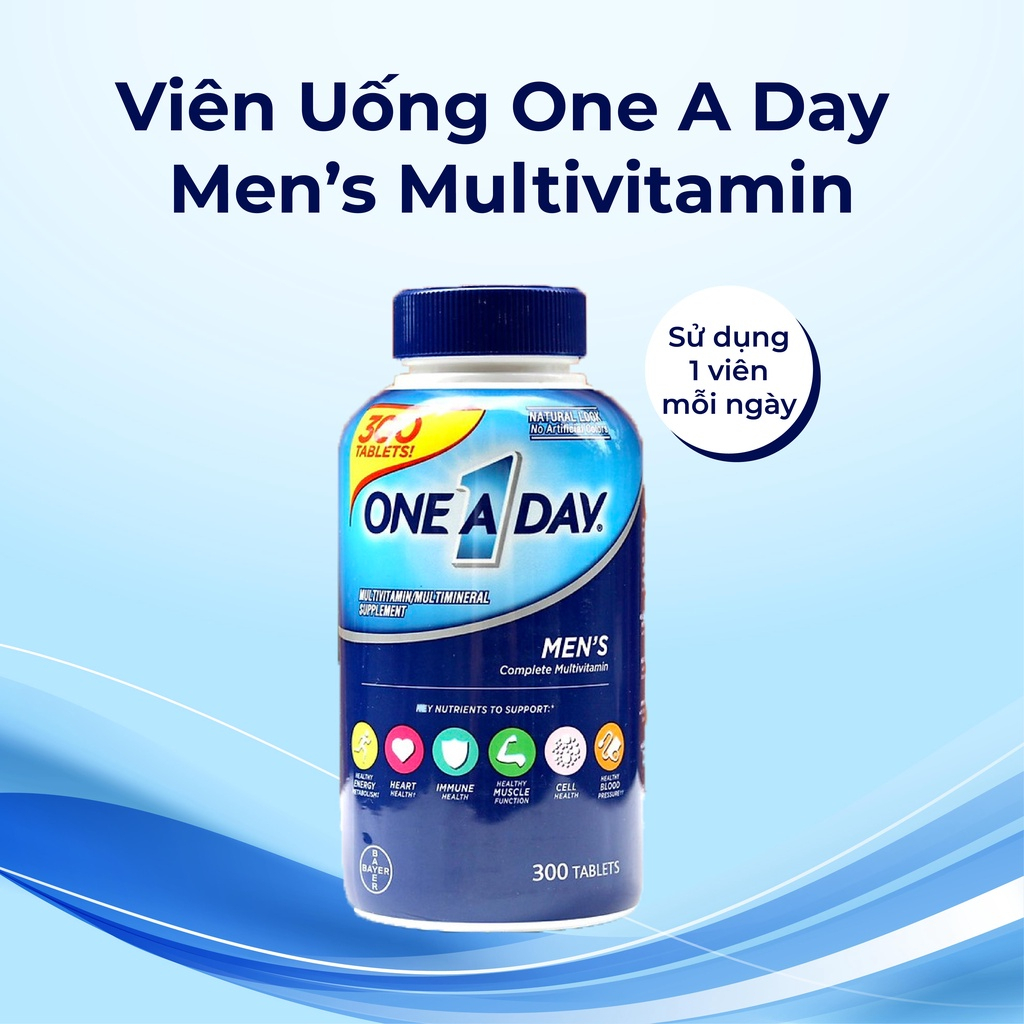 Vitamin tổng hợp Kirkland Signature One a day men 300 Viên giúp cơ thể