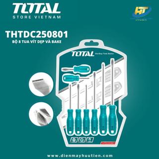 Bộ 8 tua vít dẹp và bake total thtdc250801