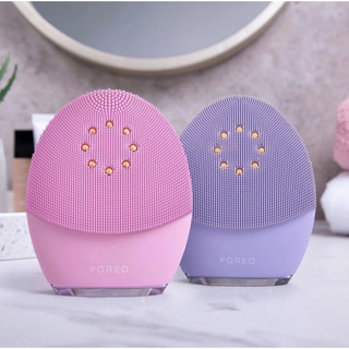 Máy rửa mặt foreo luna 3 plus dành cho da thường màu hồng nhạt bảo hành 2 năm