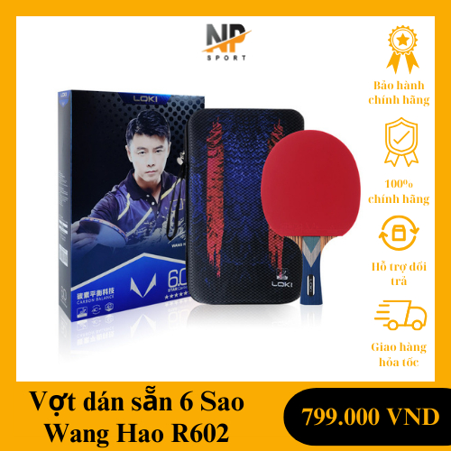 Vợt bóng bàn dán sẵn LOKI R602, Vợt bóng bàn chính hãng giá rẻ