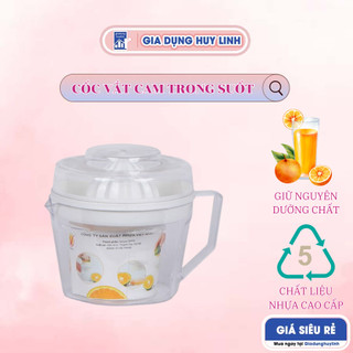 Cốc vắt cam bằng nhựa trong có nắp đậy bảo đảm vệ sinh Việt Nhật 6905 (CVC02)