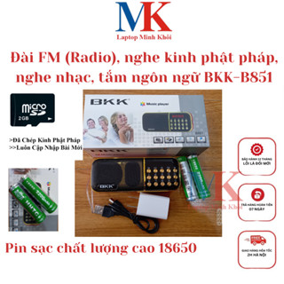 Đài kinh phật, nghe pháp, FM, Tắm Ngôn Ngữ BKK-B851 Pin Sạc 18650, Khe Cắm Thẻ Nhớ LAPTOPMINHKHOI