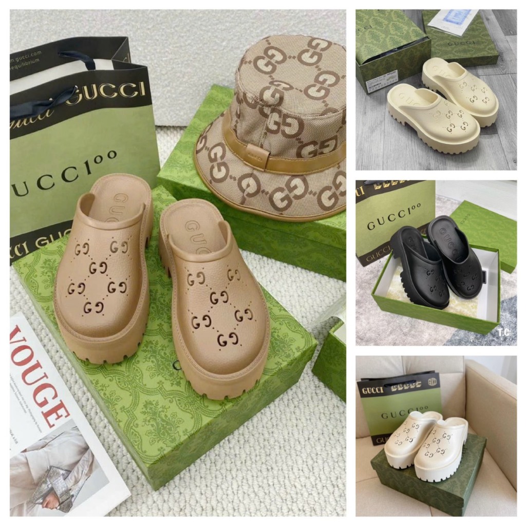 Giày sục nhựa crocs đế cao 5cm fullbox Bill túi