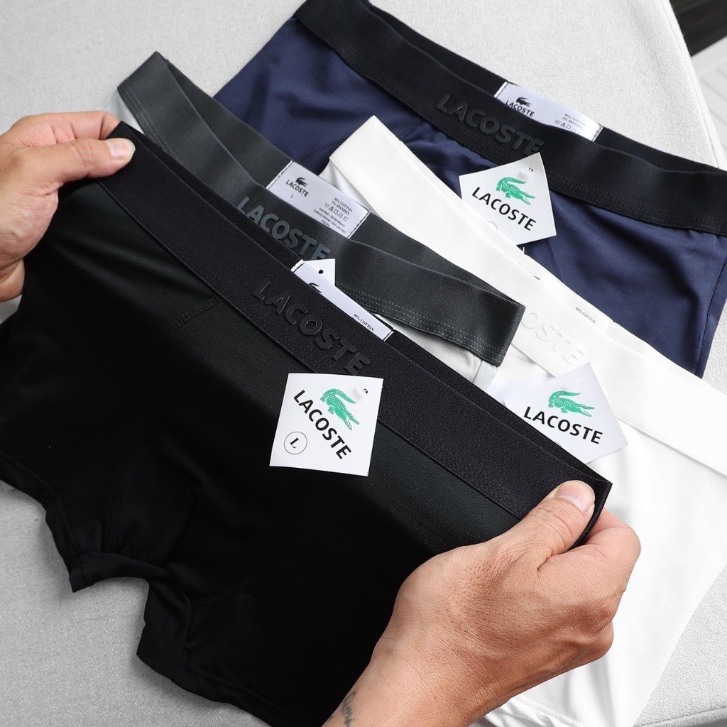 Quần Lót Nam Lacoste Quần Sịp Nam Tam Giác Cao Cấp Chất Thun Lạnh Mềm Mịn Siêu Mát