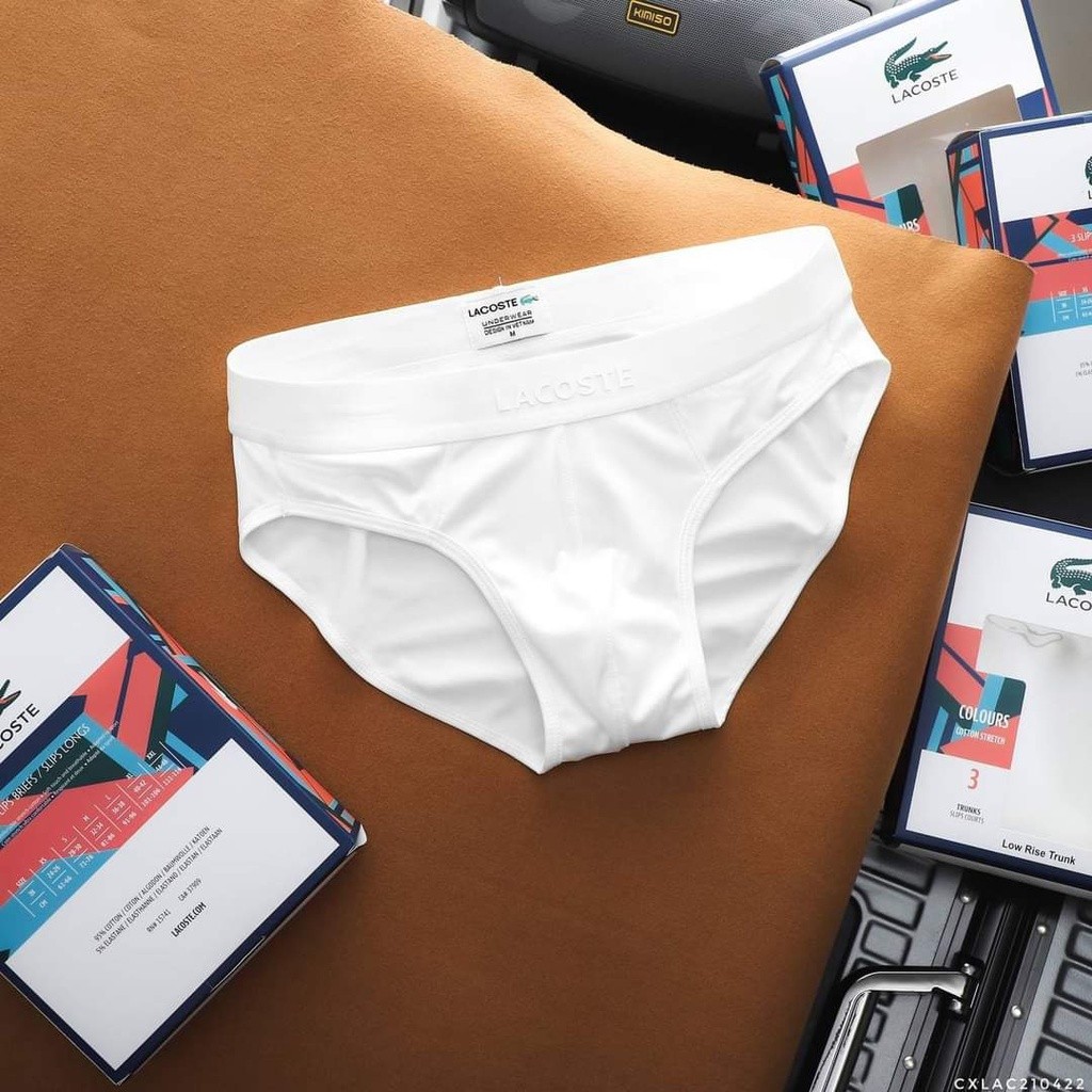 Quần Lót Nam Lacoste Quần Sịp Nam Tam Giác Cao Cấp Chất Thun Lạnh Mềm Mịn Siêu Mát