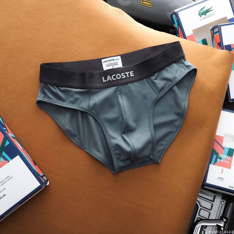 Quần Lót Nam Lacoste Quần Sịp Nam Tam Giác Cao Cấp Chất Thun Lạnh Mềm Mịn Siêu Mát