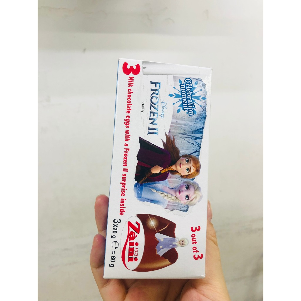 Socola Trứng Zaini hình Elsa bé gái - hình ô tô bé trai - Ý  - Kinder trứng Ấn Độ