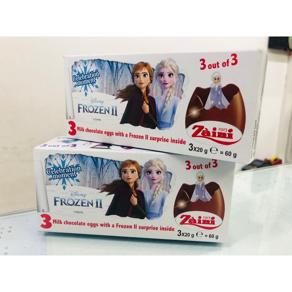Socola Trứng Zaini hình Elsa bé gái - hình ô tô bé trai - Ý  - Kinder trứng Ấn Độ