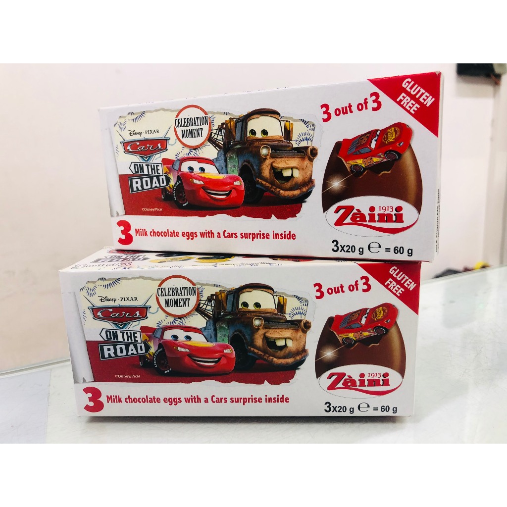 Socola Trứng Zaini hình Elsa bé gái - hình ô tô bé trai - Ý  - Kinder trứng Ấn Độ