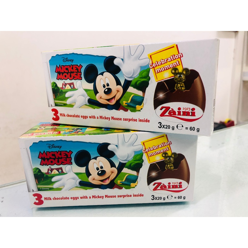 Socola Trứng Zaini hình Elsa bé gái - hình ô tô bé trai - Ý  - Kinder trứng Ấn Độ