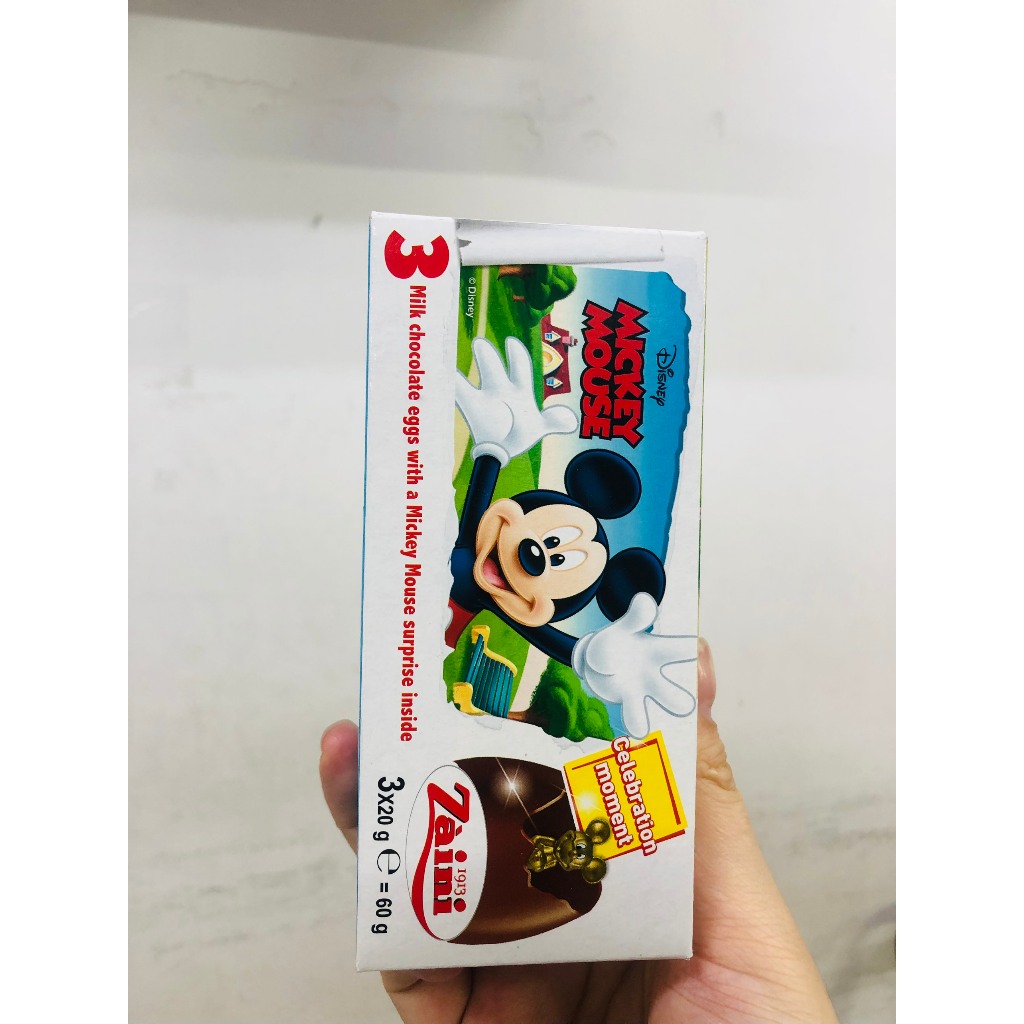 Socola Trứng Zaini hình Elsa bé gái - hình ô tô bé trai - Ý  - Kinder trứng Ấn Độ