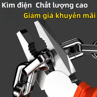 Kìm điện đa năng công nghiệp CR-V Phong cách Mỹ 8inch/ 200mm, Kìm cắt thép Độ cứng cao