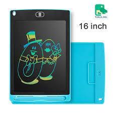 Bảng viết vẽ điện tử 16inch đa sắc cho bé viết vẽ xóa được .