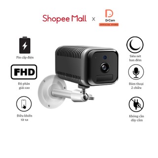 Camera 4g drcam hk-w5-4g dung lượng pin 6200mah trong nhà nhỏ gọn full hd 1080p - hàng chính hãng - bảo hành 1 năm