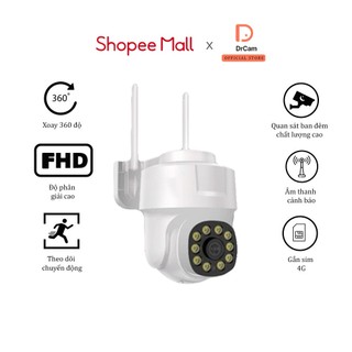 DrCam Camera giám sát không WIFI một ống kính ZY-177W3B01- Đàm thoại hai chiều, góc rộng 360 độ - Hàng chính hãng