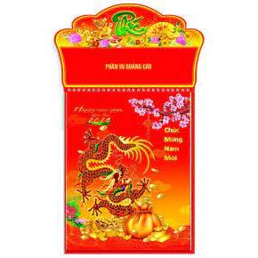 Lịch 52 tuần An Khánh năm 2024 Giáp Thìn, Kích thước 31,5 x 42 cm