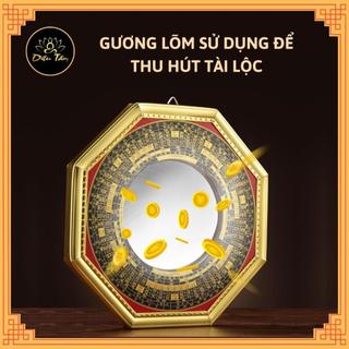 Gương bát quái lõm có la kinh phong thủy trấn trạch 15cm đò thờ cúng phong thủy shop Diệu Tâm
