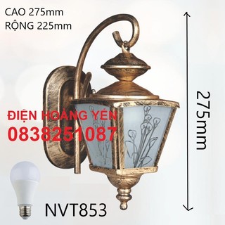 đèn vách đèn tường ngoài thất dễ lắp đặt