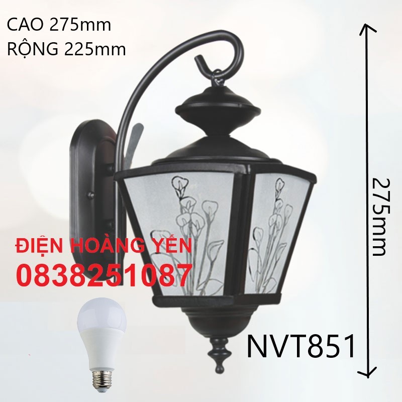 đèn vách đèn tường ngoài thất dễ lắp đặt