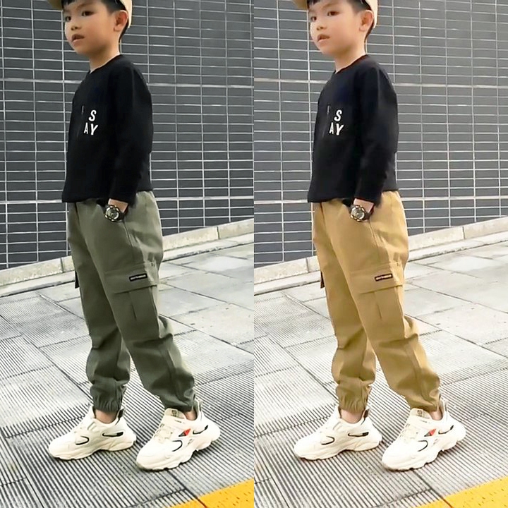 Quần Kaki trẻ em, chất kaki mềm co giãn, thấm hút mồ hôi, cho bé vui chơi năng động