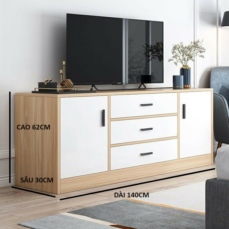 Tủ tivi nhỏ gọn đa công năng thiết kế mẫu mới bền đẹp dày dặn chắc