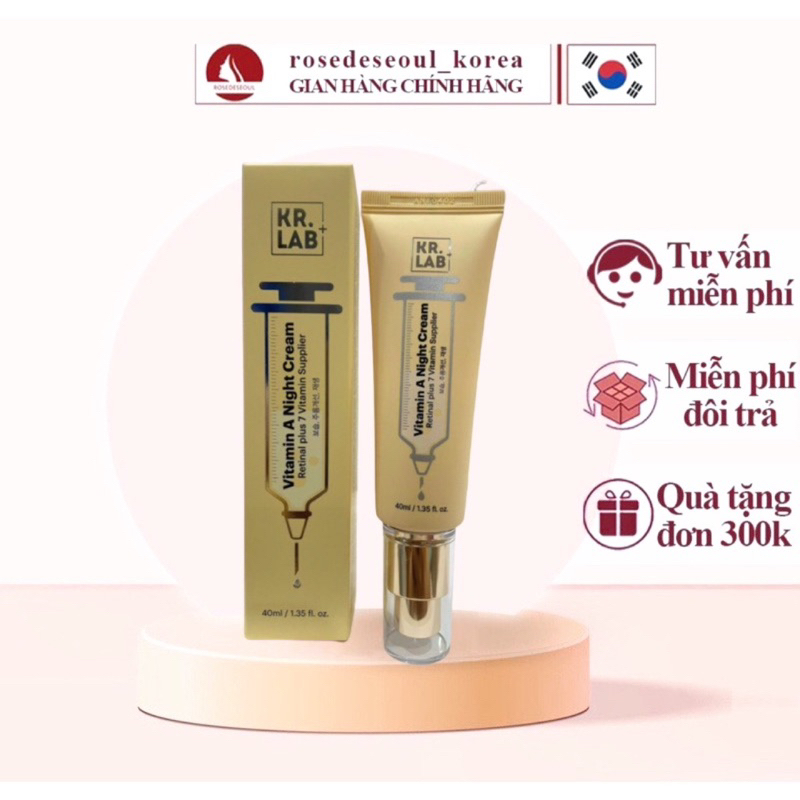 Kem đêm retinal 1.0 krlab chống lão hoá trọng lượng 40ml hạn dùng 2026
