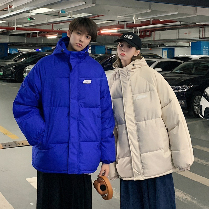 Áo Phao Nam Nữ Logo CATEEN Có Mũ Hàng Quảng Châu Loại 1