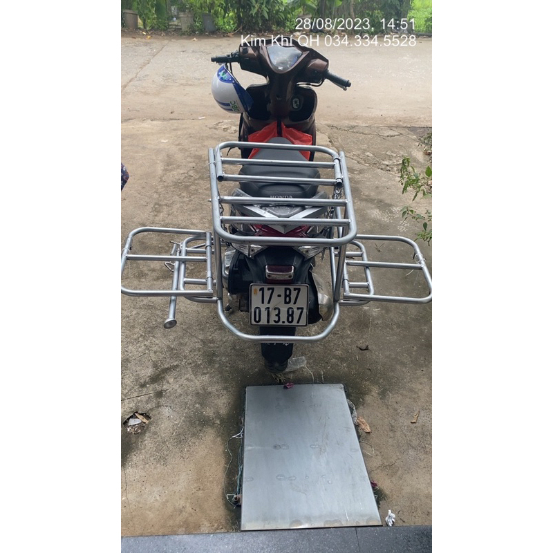 Baga xe máy/ giá trở hàng đa năng Loại Tốt/ Cáng Hai Bên Tiện lợi Trăng