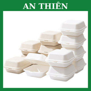 50 hộp bento - bã mía vuông 15x15x8 cm