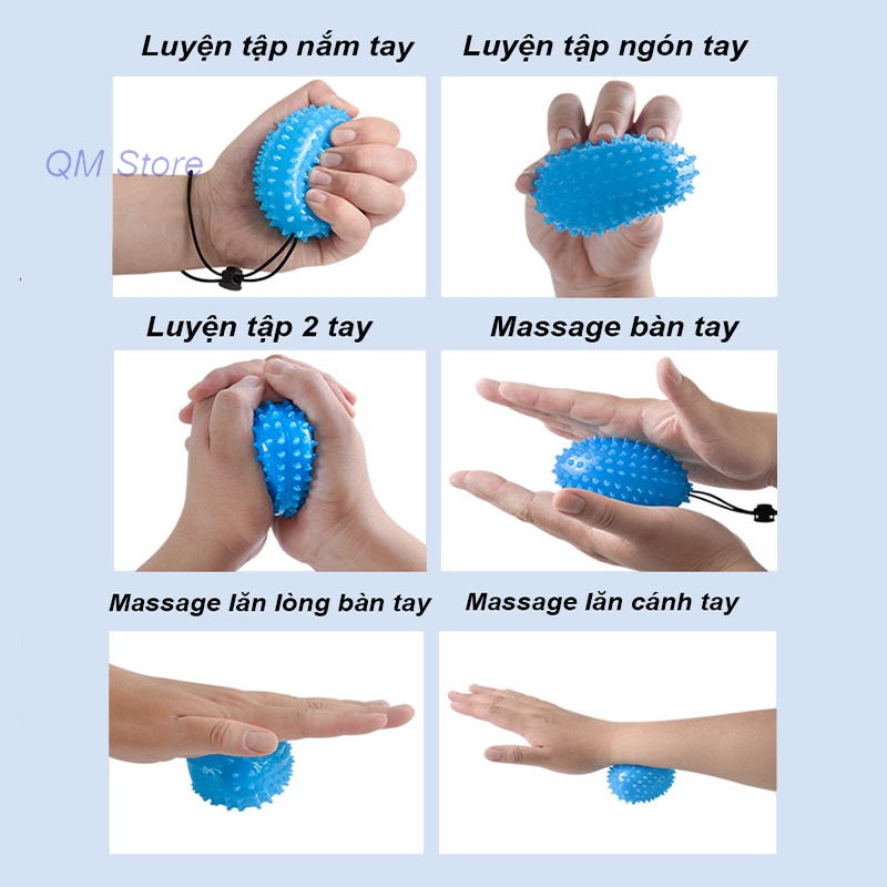 Banh Gai Bóng Tập Tay Ngón Tay Phục Hồi Chức Năng Sau Chấn Thương Đột Quỵ BG40