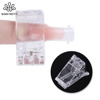 Born pretty kẹp nhựa trong suốt nối dài móng tay giả acrylic