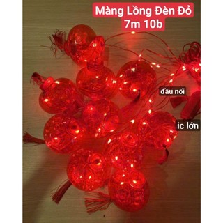 Đèn rèm lồng đèn trang trí TẾT, may mắn tài lộc 7m / 10 bóng