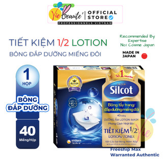 Silcot miếng đôi 40 miếng - Bông đắp dưỡng Lotion Mask Silcot 40 miếng /hộp Vie Beaute Pro