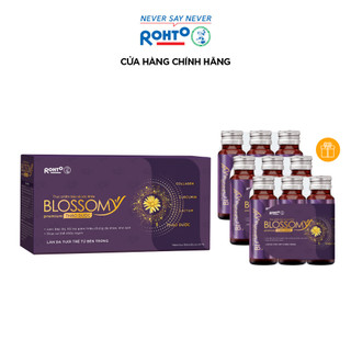 10 chai nước uống Collagen Thảo dược Blossomy Premium Thảo dược Collagen + Tặng 9 chai