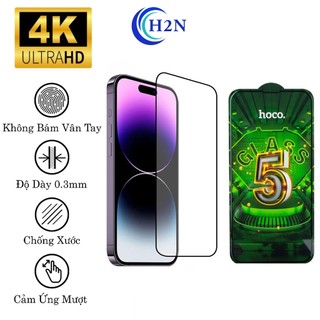 ✅Mới✅Kính cường lực 4K Chính Hãng Hoco G12 G9 full dán màn hình chống xước cho điện thoại IP6 7 8 X Xr Xs 11 12 13 14 15