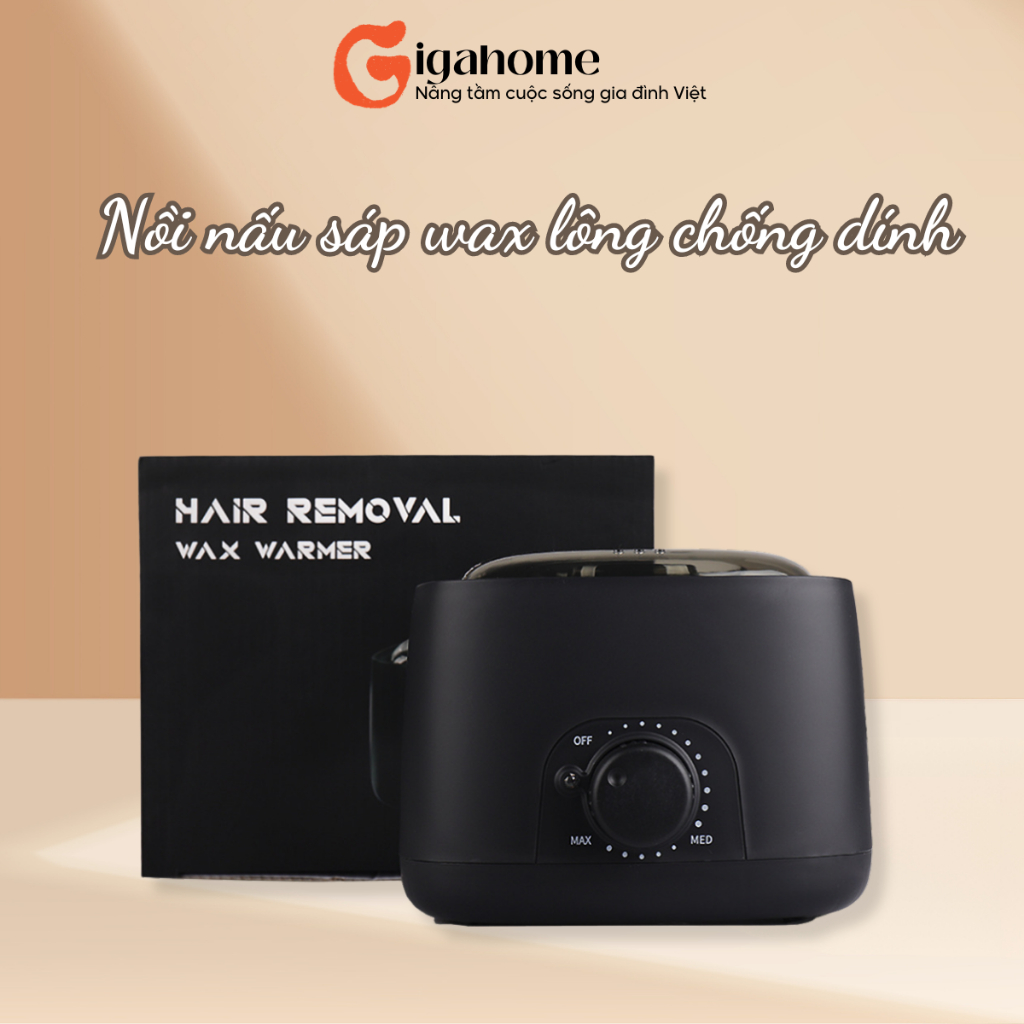 Nồi Nấu Sáp Wax Lông Chống Dính, Nấu Siêu Nhanh Chống Cháy Nổ, Kiểu Dáng Đẹp GIGAHOME 1022