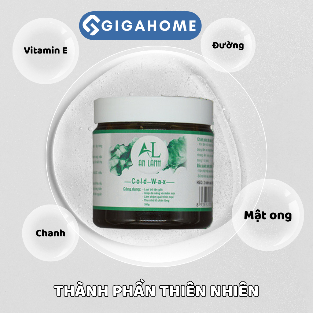 Sáp Wax Lông An Lành 100% Thiên Nhiên, An Toàn Cho Cơ Thể Tặng Que Gạt Và Giấy Wax GIGAHOMEVN 971
