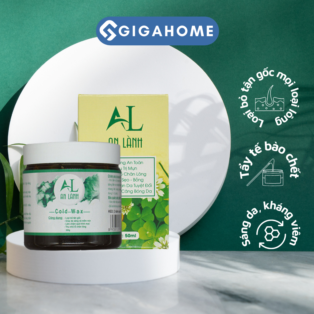 Sáp Wax Lông An Lành 100% Thiên Nhiên, An Toàn Cho Cơ Thể Tặng Que Gạt Và Giấy Wax GIGAHOMEVN 971