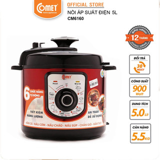 Nồi áp suất 5L đa năng 1000W Comet CM6160