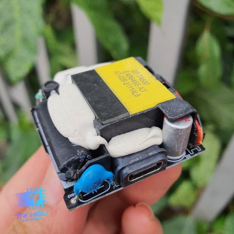 Mạch sạc nhanh Pisen GAn 20W siêu nhanh 25W Samsung typeC