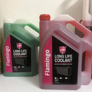 Nước làm mát động cơ ô tô màu xanh, màu đỏ Flamingo F078 5 lít - Hãng Phân Phối Chính Thức